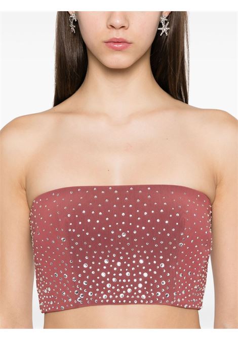 Brown crystal-embellished top Alex perry - women ALEX PERRY | T0244CGNC